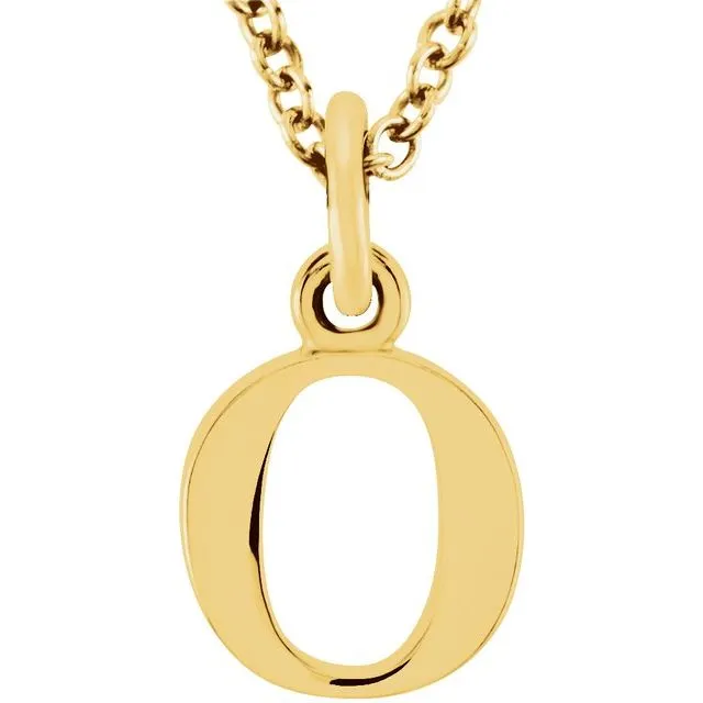 Necklaces TreasureFineJewelers 14K Yellow Gold Lowercase Initial o 16 Necklace Necklaces TreasureFineJewelers 14K Yellow Gold Lowercase Initial o 16 Necklace