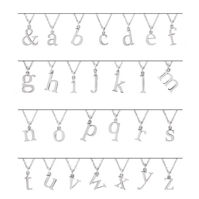 Necklaces TreasureFineJewelers 14K Yellow Gold Lowercase Initial o 16 Necklace