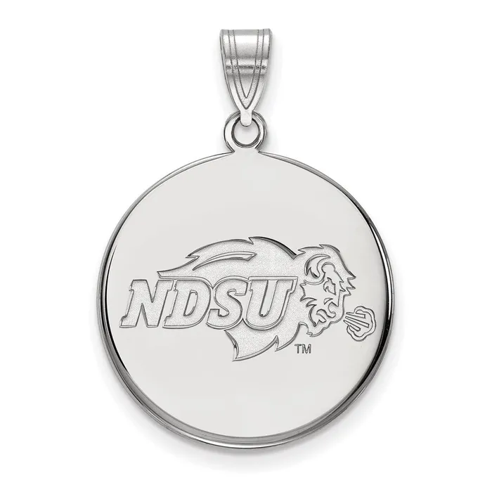 Sterling Silver Rhodiumplated North Dakota State University Large Disc Pendant TreasureFineJewelers Necklaces Sterling Silver Rhodiumplated North Dakota State University Large Disc Pendant TreasureFineJewelers Necklaces