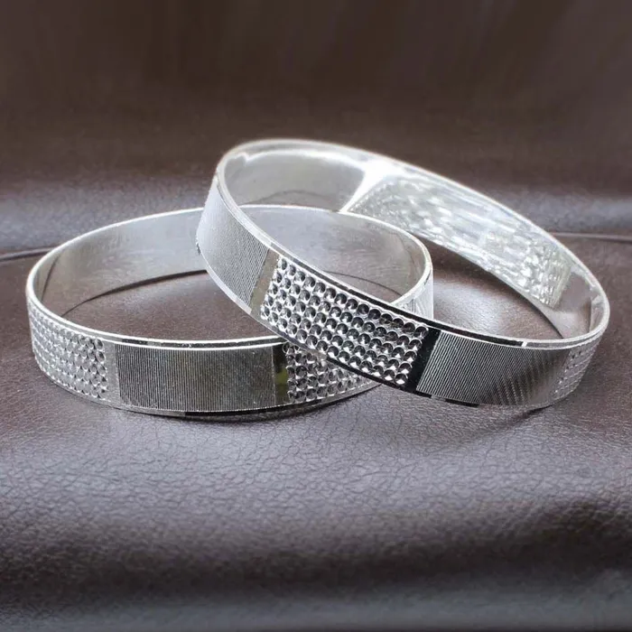 Karizma Jewels Bracelets Indian Real Sterling Silver Women Bangles Bracelet KanganPair