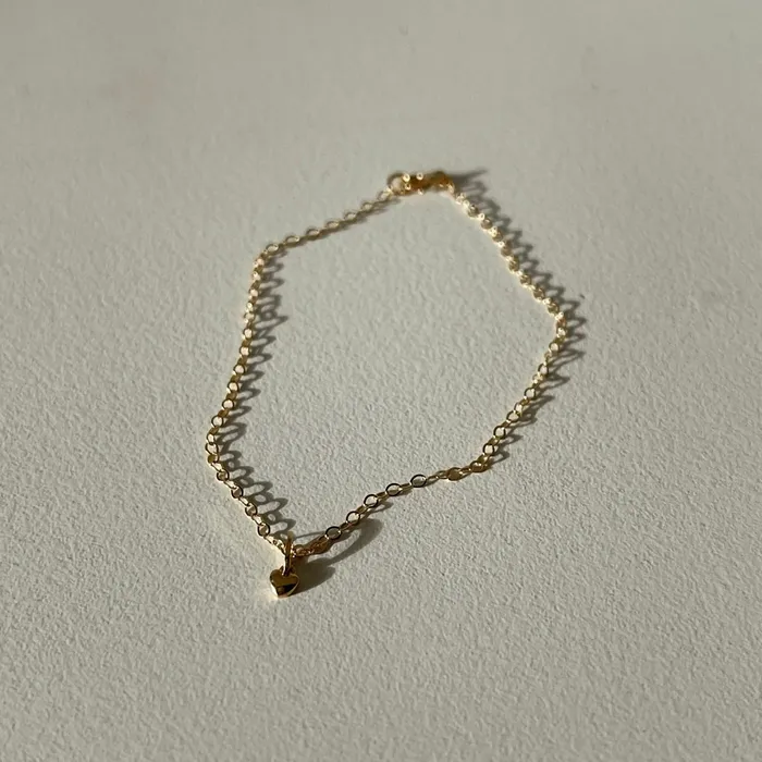Bracelets Truly Blessed Jewels My Everything Solid Gold Heart Bracelet