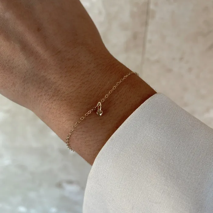 Bracelets Truly Blessed Jewels My Everything Solid Gold Heart Bracelet