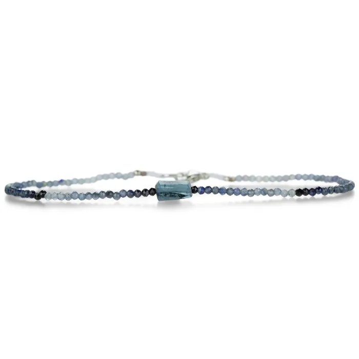 Bracelets Blue Sapphire and Tourmaline Bracelet Margaret Solow