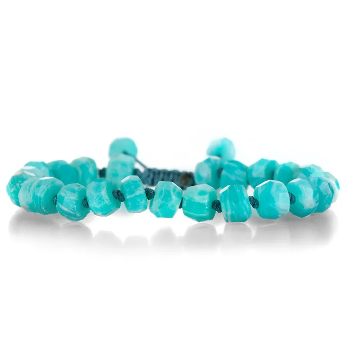 Bracelets Joseph Brooks Faceted 8mm Amazonite Bracelet