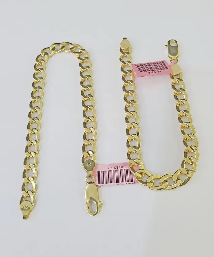 Globalwatches10 Bracelets 14k Yellow Gold Cuban Curb link Bracelet 8 9 Lobster clasp Men Women Real Globalwatches10 Bracelets 14k Yellow Gold Cuban Curb link Bracelet 8 9 Lobster clasp Men Women Real