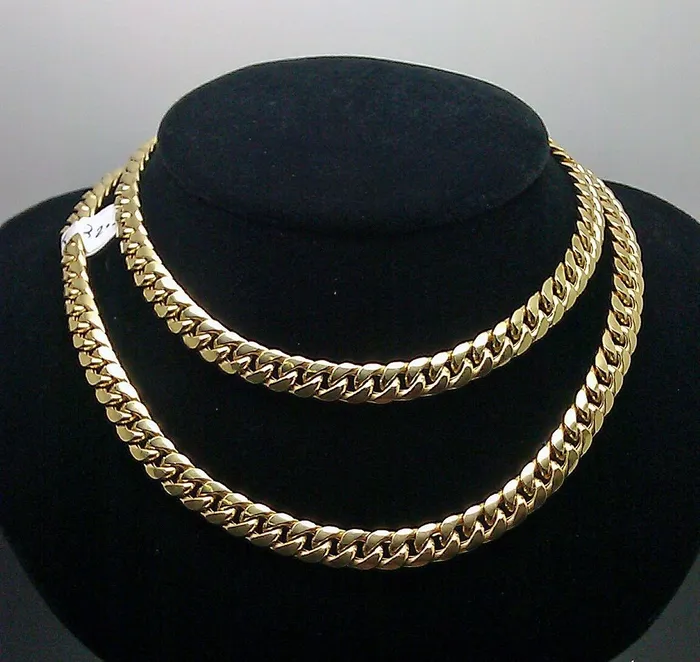 Globalwatches10 Necklaces 6mm 22 10k Gold Cuban Link Necklace Box Clasp REAL 10KT STRONG Link Mens Chain Globalwatches10 Necklaces 6mm 22 10k Gold Cuban Link Necklace Box Clasp REAL 10KT STRONG Link Mens Chain