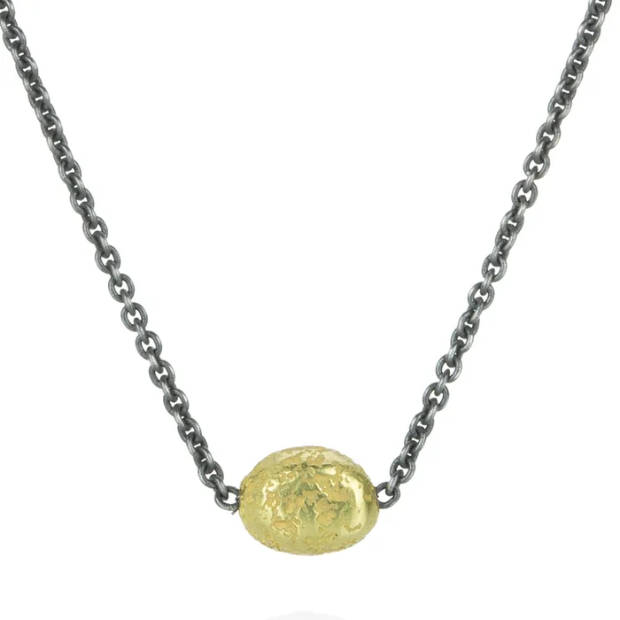 John Iversen Necklaces Tiny Pebble Pendant Necklace