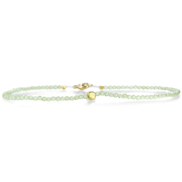 Margaret Solow Bracelets Peridot and 18k Yellow Gold Bead Bracelet