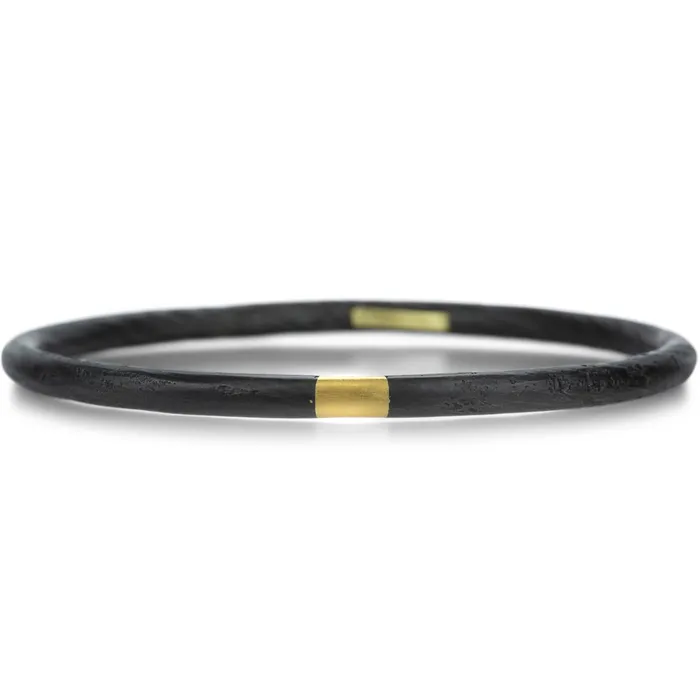 Pat Flynn Bracelets Iron and 22k Bangle Bracelet