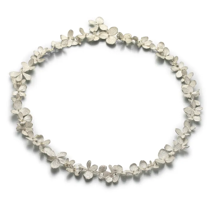 Sterling Silver Hydrangea Necklace John Iversen Necklaces