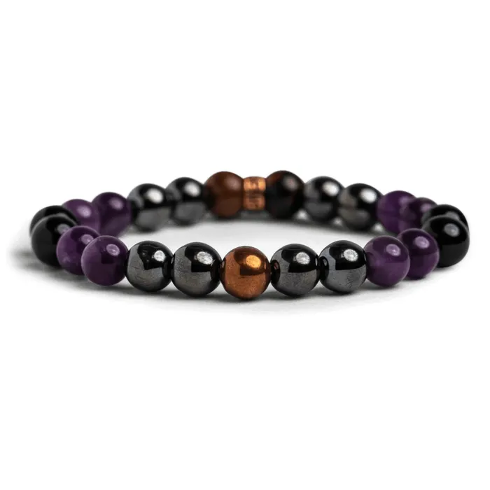 Bracelets Ashley Jewels Hematite And Amethyst Bracelet