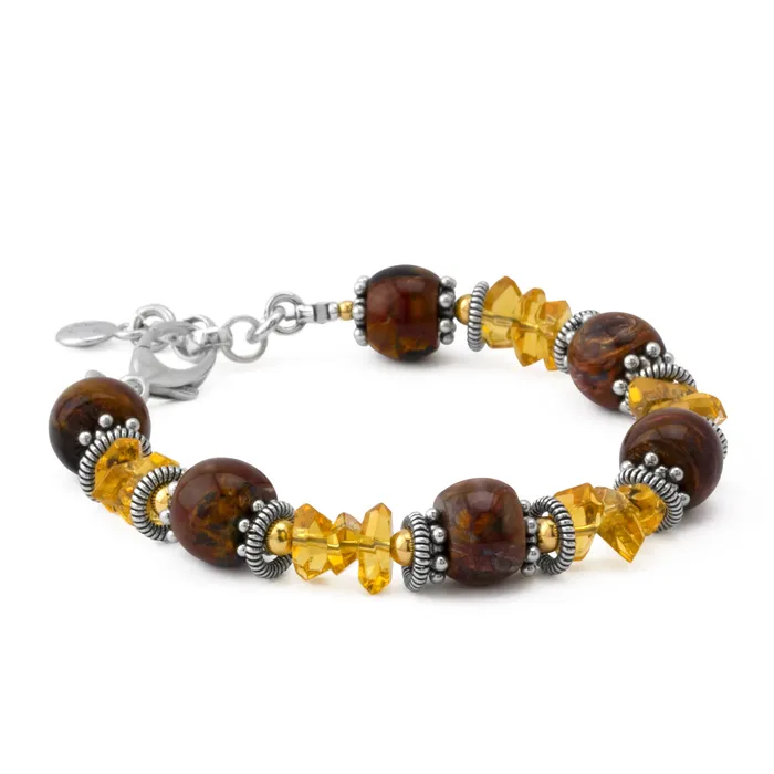 Bracelets Elisa Ilana Pietersite and Citrine Bracelet