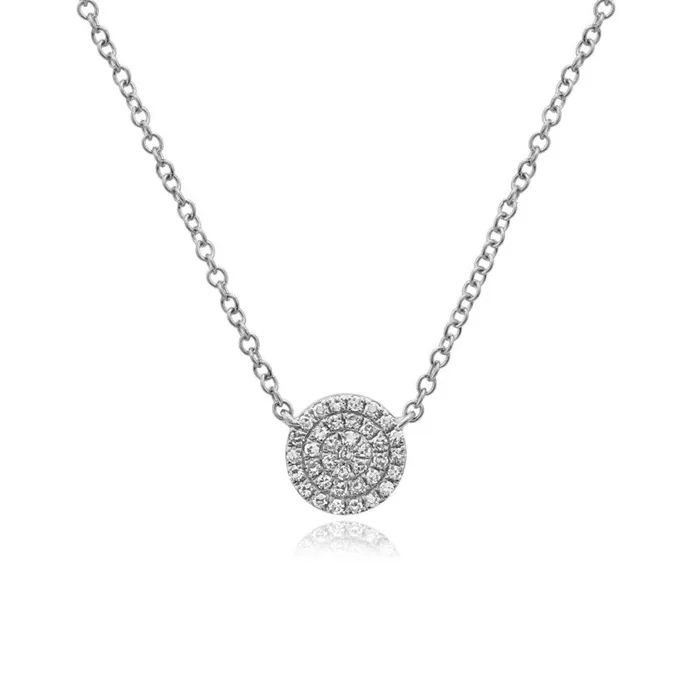 Diamond Disc Necklace Alev Collection Necklaces