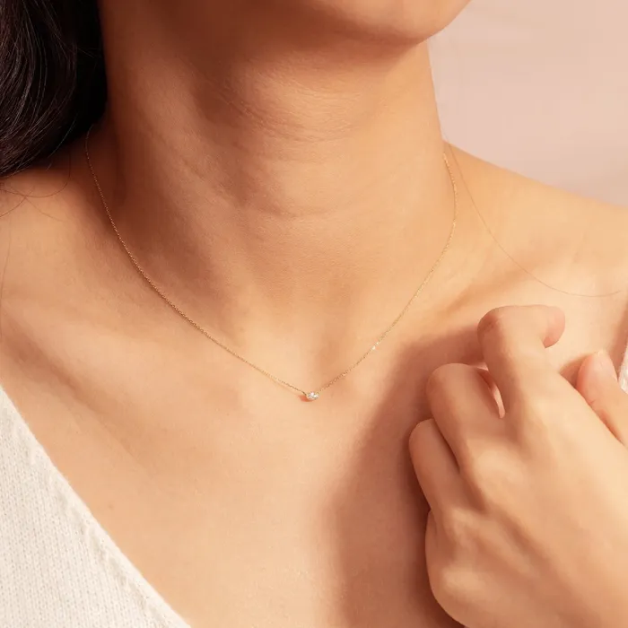 Necklaces Aurelie Gi BEBE Diamond Necklace