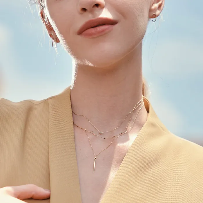 Necklaces Aurelie Gi BEBE Diamond Necklace