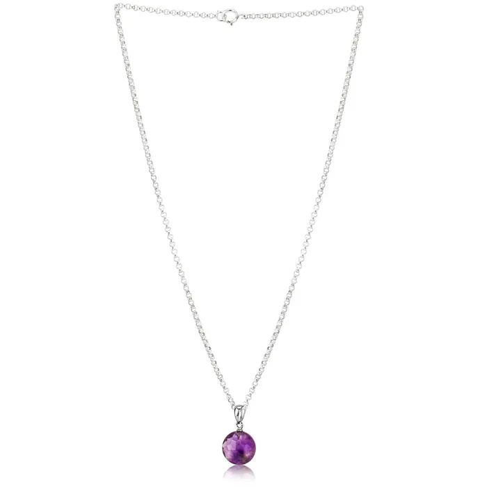 Necklaces Elisa Ilana Facet Amethyst Necklace Necklaces Elisa Ilana Facet Amethyst Necklace