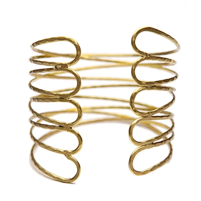 sparklingselections Bracelets Punk Gold Arm Cuff Bangle Bracelet For Women sparklingselections Bracelets Punk Gold Arm Cuff Bangle Bracelet For Women