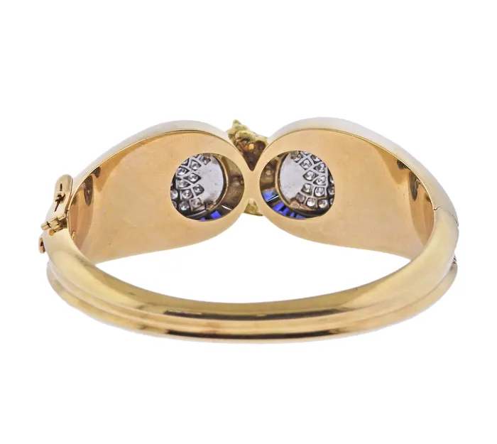 Bracelets Salvador Dali Limited Edition Diamond Sapphire Gold Horse Head Bracelet Salvador Dali Bracelets Salvador Dali Limited Edition Diamond Sapphire Gold Horse Head Bracelet Salvador Dali
