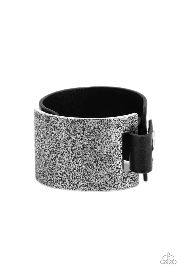 Bracelets Studded Synchronism Black Bracelet Jewelry by Bretta Paparazzi Accessories