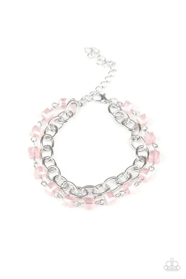 Life Of The Block Party Pink Bracelet Jewelry by Bretta Paparazzi Accessories Bracelets