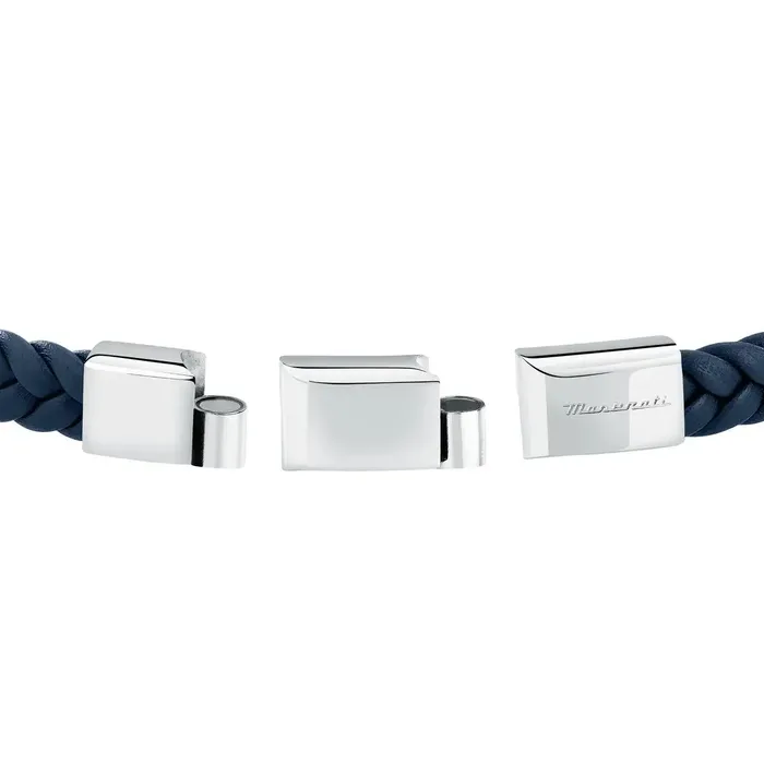 Maserati Bracelets Maserati Mens Bracelet Recycled Leather Stainless Steel and Recycled Leather 191cm