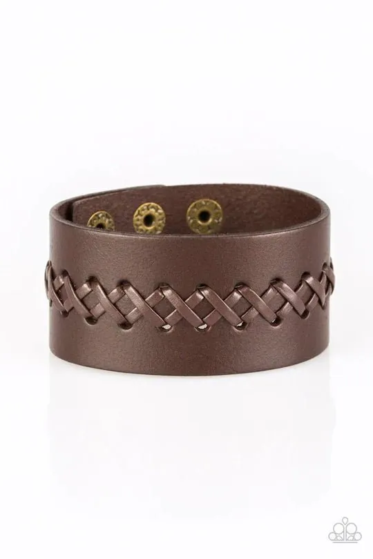 Paparazzi Accessories Bracelets Be A Sport Brown Bracelet Jewelry by Bretta