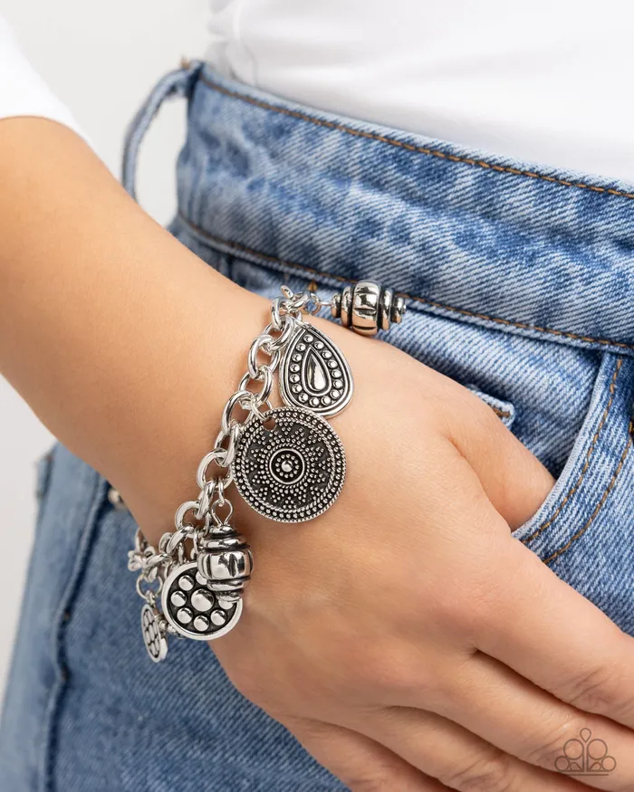 Paparazzi Accessories Bracelets Embellished Estate Silver Bracelet Jewelry by Bretta Paparazzi Accessories Bracelets Embellished Estate Silver Bracelet Jewelry by Bretta