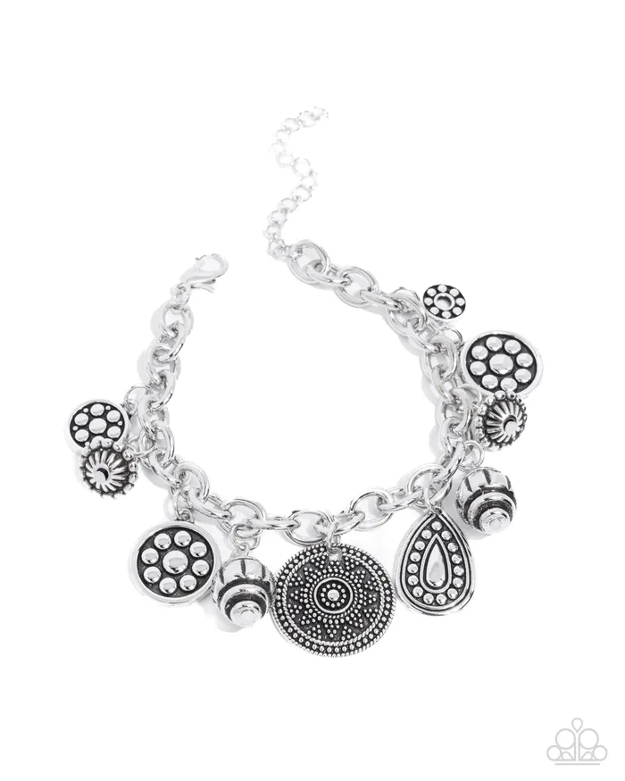 Paparazzi Accessories Bracelets Embellished Estate Silver Bracelet Jewelry by Bretta