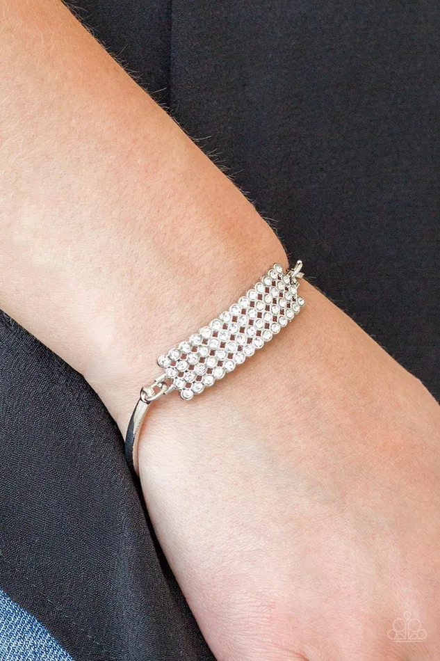 Paparazzi Accessories Bracelets TopClass Class White Bracelet Jewelry by Bretta Paparazzi Accessories Bracelets TopClass Class White Bracelet Jewelry by Bretta
