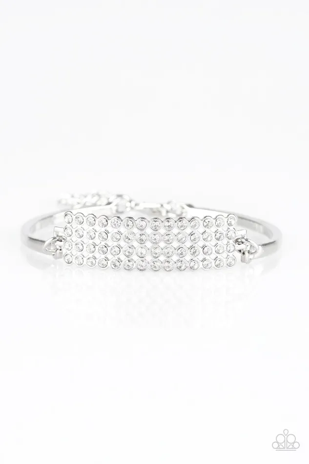 Paparazzi Accessories Bracelets TopClass Class White Bracelet Jewelry by Bretta