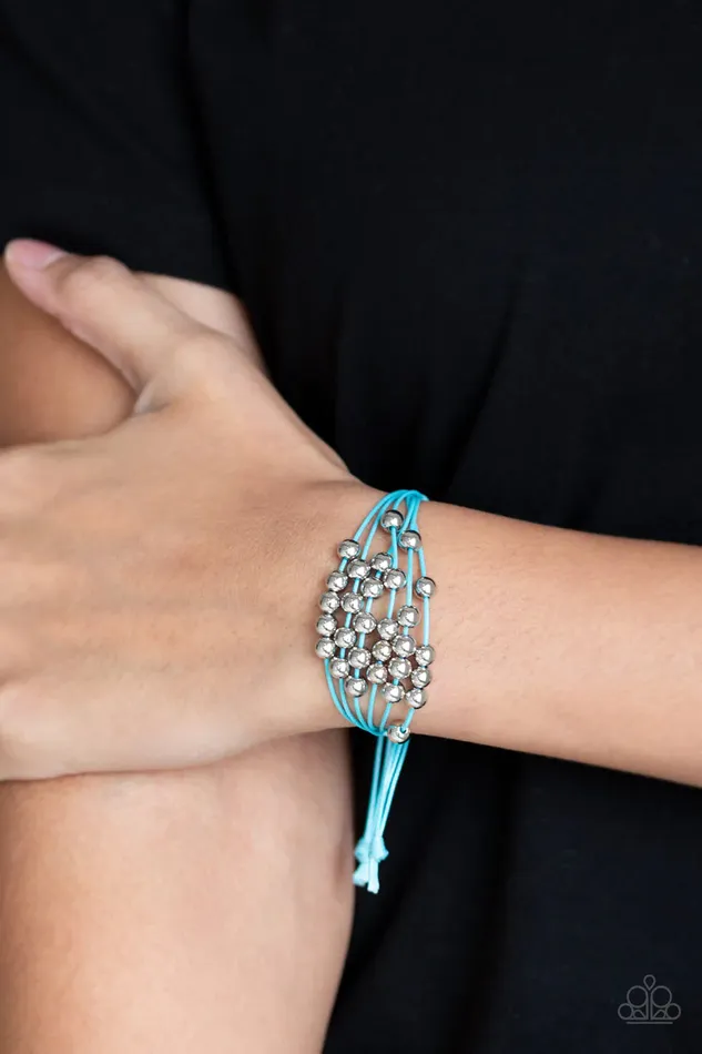 Paparazzi Accessories Bracelets Without Skipping A BEAD Blue Urban Bracelet Jewelry by Bretta Paparazzi Accessories Bracelets Without Skipping A BEAD Blue Urban Bracelet Jewelry by Bretta
