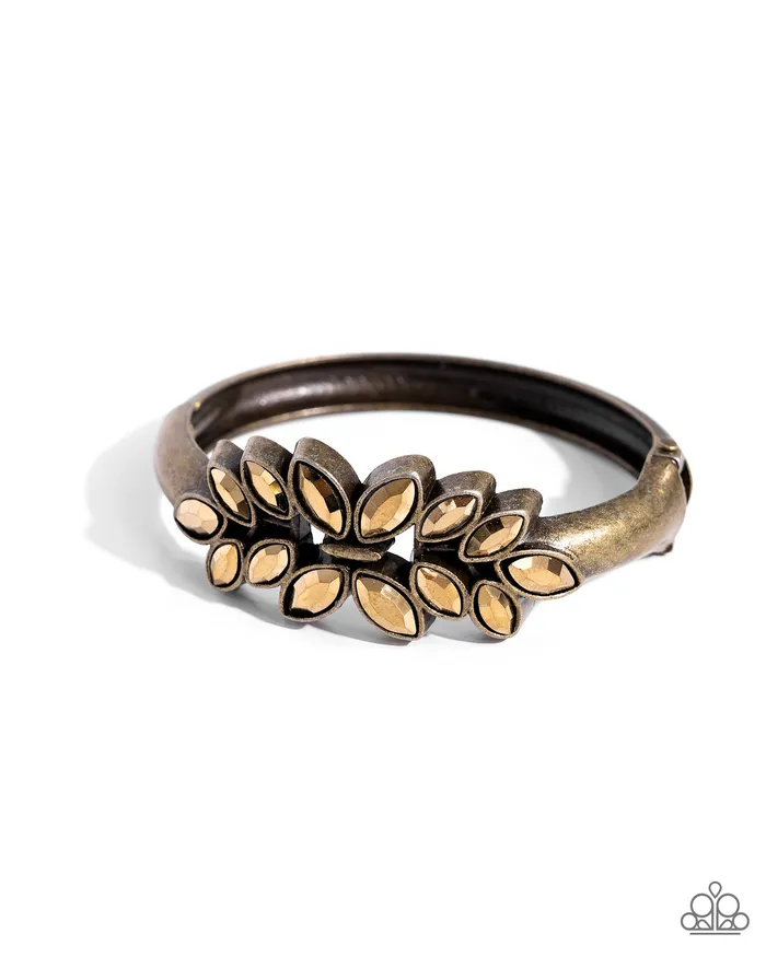 Paparazzi Accessories Glamorously Garnished Brass Bracelet Jewelry by Bretta Bracelets