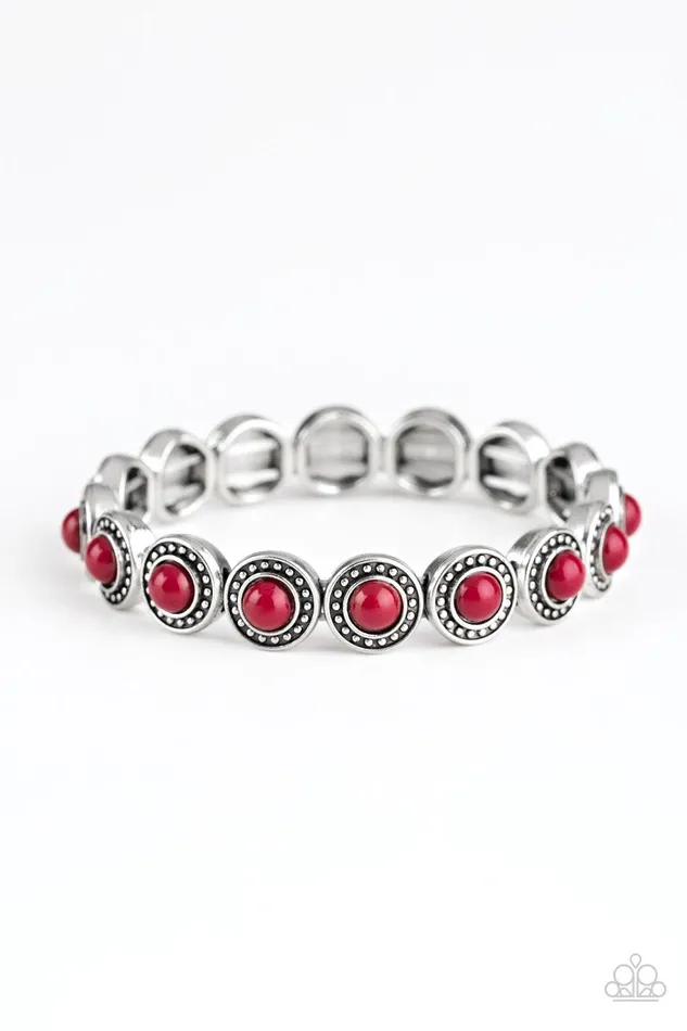 Paparazzi Accessories Globetrotter Goals Red Bracelet Jewelry By Bretta Bracelets