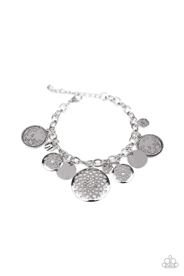 Paparazzi Accessories Trinket Tranquility White BraceletJewelry By Bretta Bracelets