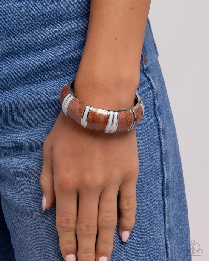 Pearly Persistence Brown Bracelet Jewelry by Bretta Paparazzi Accessories Bracelets Pearly Persistence Brown Bracelet Jewelry by Bretta Paparazzi Accessories Bracelets