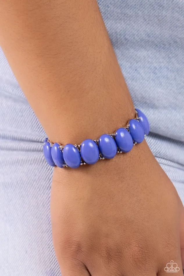 Starting OVAL Blue Bracelet Jewelry by Bretta Paparazzi Accessories Bracelets