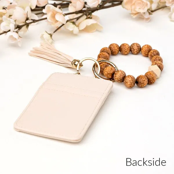 Bracelets Leopard Beaded Key Ring Wallet Bracelet Ailis Corner Bracelets Leopard Beaded Key Ring Wallet Bracelet Ailis Corner