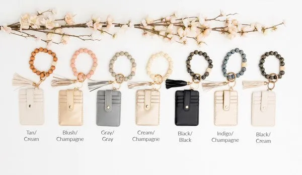 Bracelets Leopard Beaded Key Ring Wallet Bracelet Ailis Corner Bracelets Leopard Beaded Key Ring Wallet Bracelet Ailis Corner
