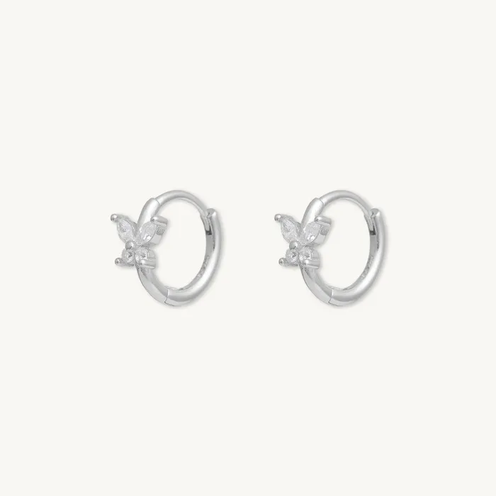 Camile Stone Earrings Butterfly Zirconia Huggie Earrings Camile Stone Earrings Butterfly Zirconia Huggie Earrings