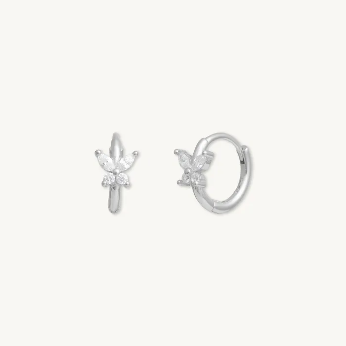 Camile Stone Earrings Butterfly Zirconia Huggie Earrings Camile Stone Earrings Butterfly Zirconia Huggie Earrings