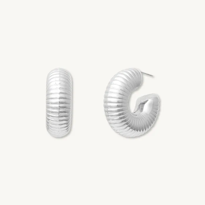 Leila Statement Tube Earrings Camile Stone Earrings