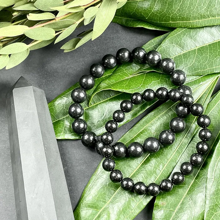 Lily Rose Jewelry Bracelets Last 2 Elite Shungite Stone of Life EMF Radiation Protection Purification Premium Collection 8mm Stretch Bracelet