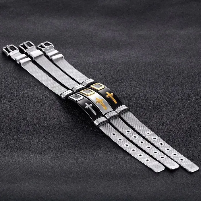 SWEET T 52 Bracelets Genuine Leather or Stainless Steel Charm BraceletBangle for Men and Boys With Stainless Steel Accents