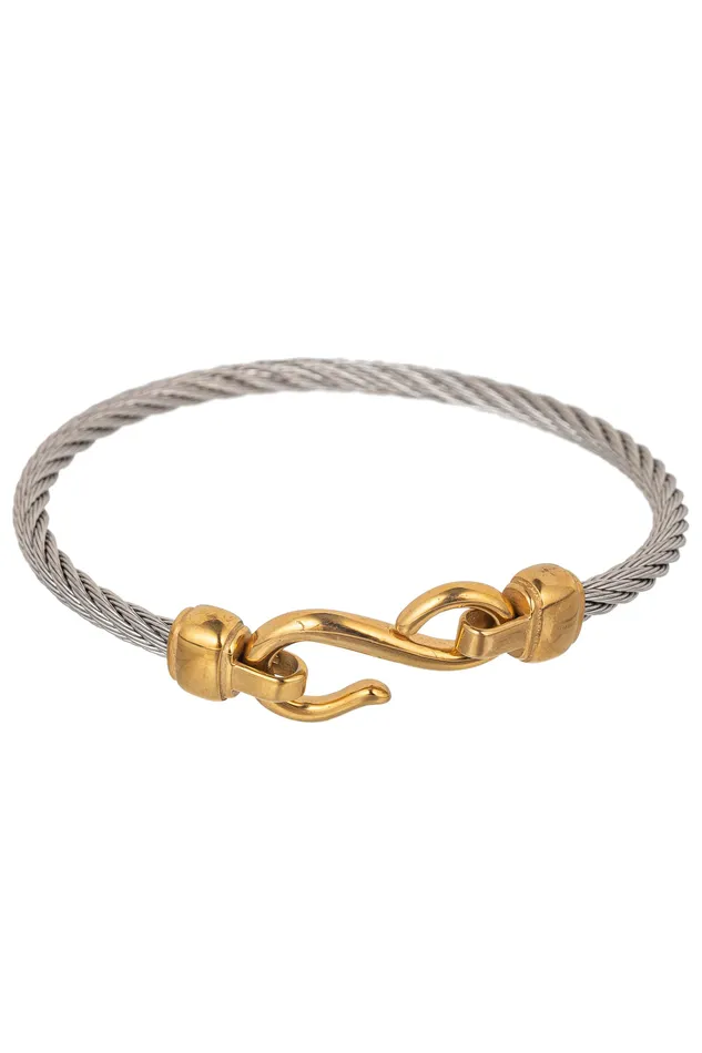 2 Tone Titanium Bracelet Eye Candy LA Bracelets