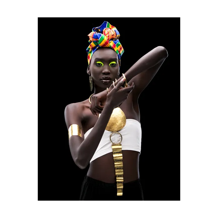 African Long Necklace African Brass Necklace Mwassus Jewelry Necklaces