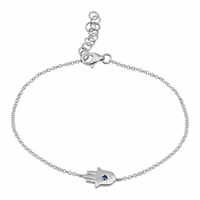 Bracelets Izakov Diamonds Fine Jewelry 14K Gold Diamond Accented Hamsa Bracelet
