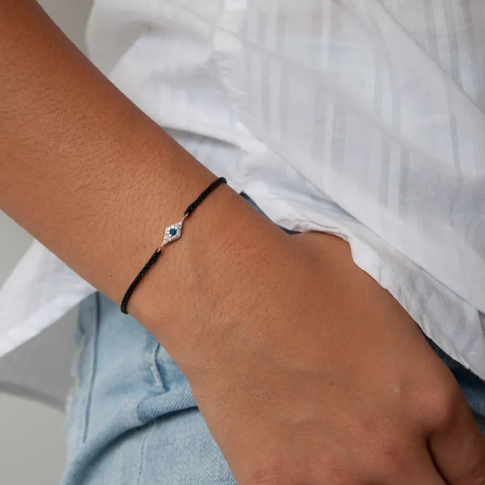 Bracelets Vivien Frank Designs Evil Eye Braided Friendship Bracelet
