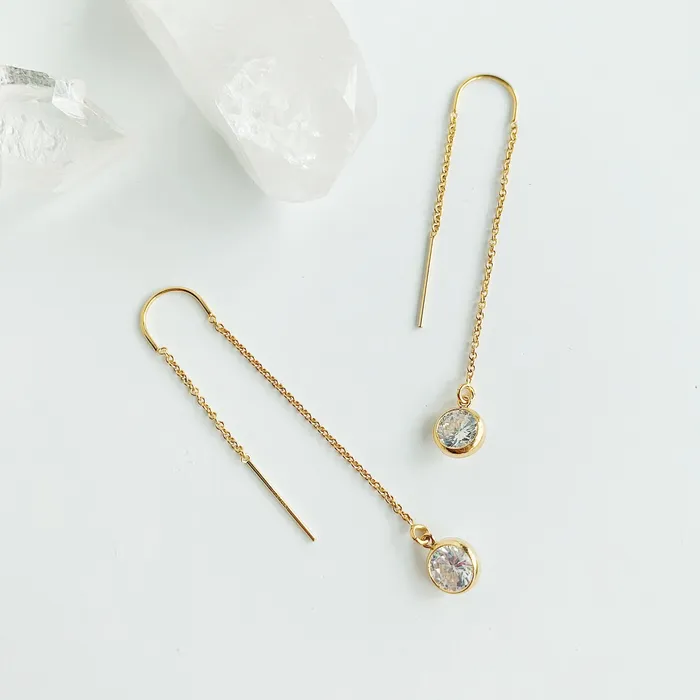 Collette Threader Earrings Pair Grayling Earrings