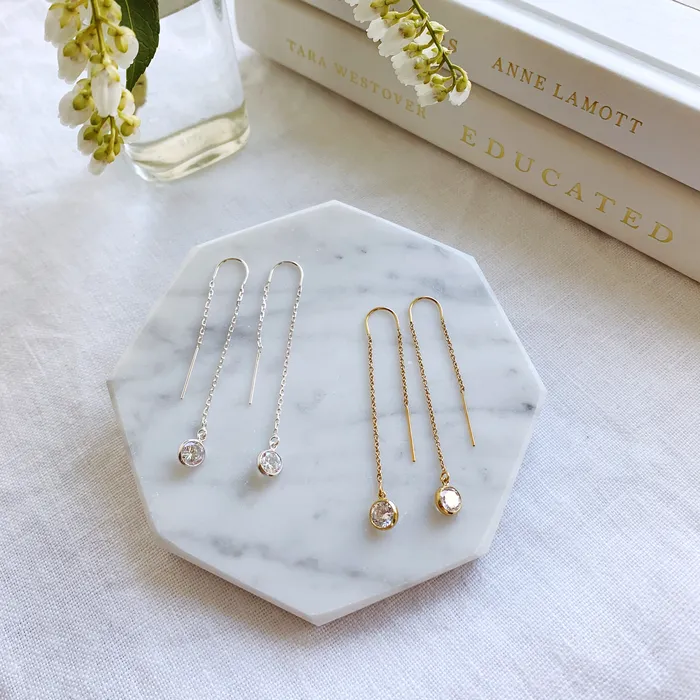 Collette Threader Earrings Pair Grayling Earrings