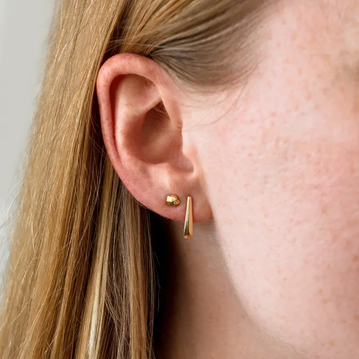 Corey Egan Vermeil Tapered Fragment Stud Earrings Earrings